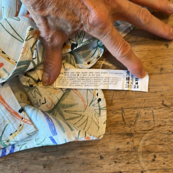 Zara Boys 2-3 years Shirt Short Sleeve Button Front aloha  Hawaiian shirt nwt - Picture 6 of 7